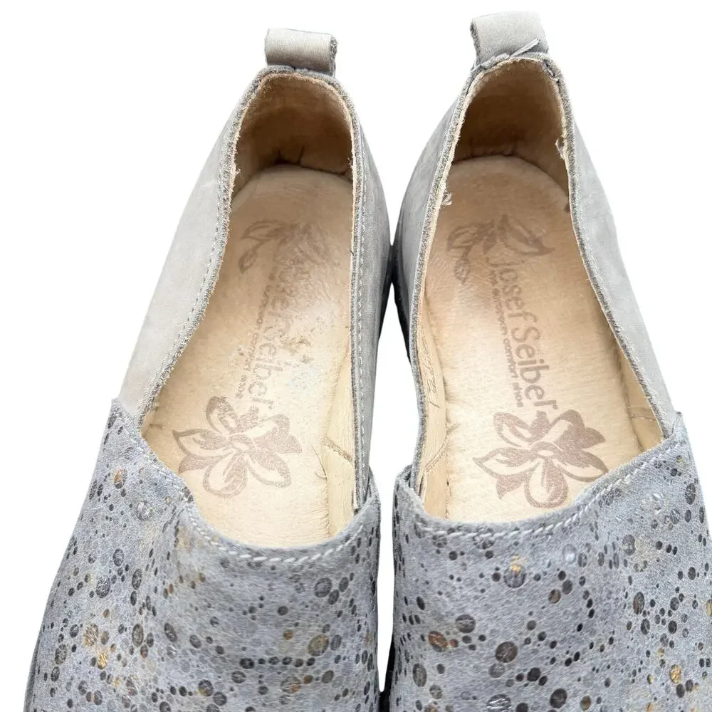 Josef Seibel EU 37 US 6.5 Taupe Suede Slip On Comfort Shoes
